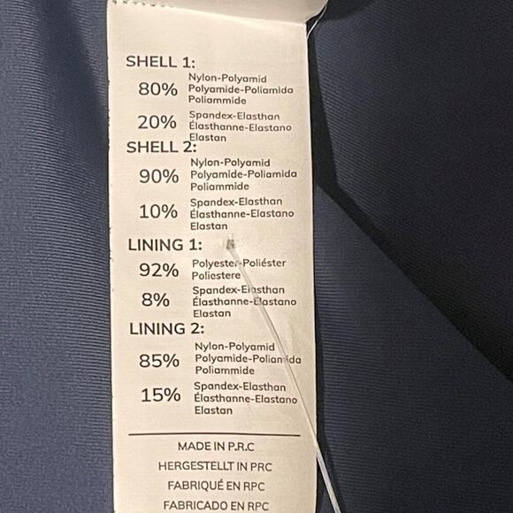 Cupshe Women’s Plus Size 2X Blue One-Piece Swimsuit V-Neck Mesh Tummy Control - Picture 7 of 9